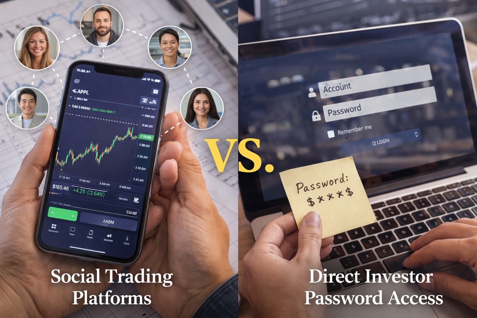 Social Trading Platforms vs. Direct Investor Password Access