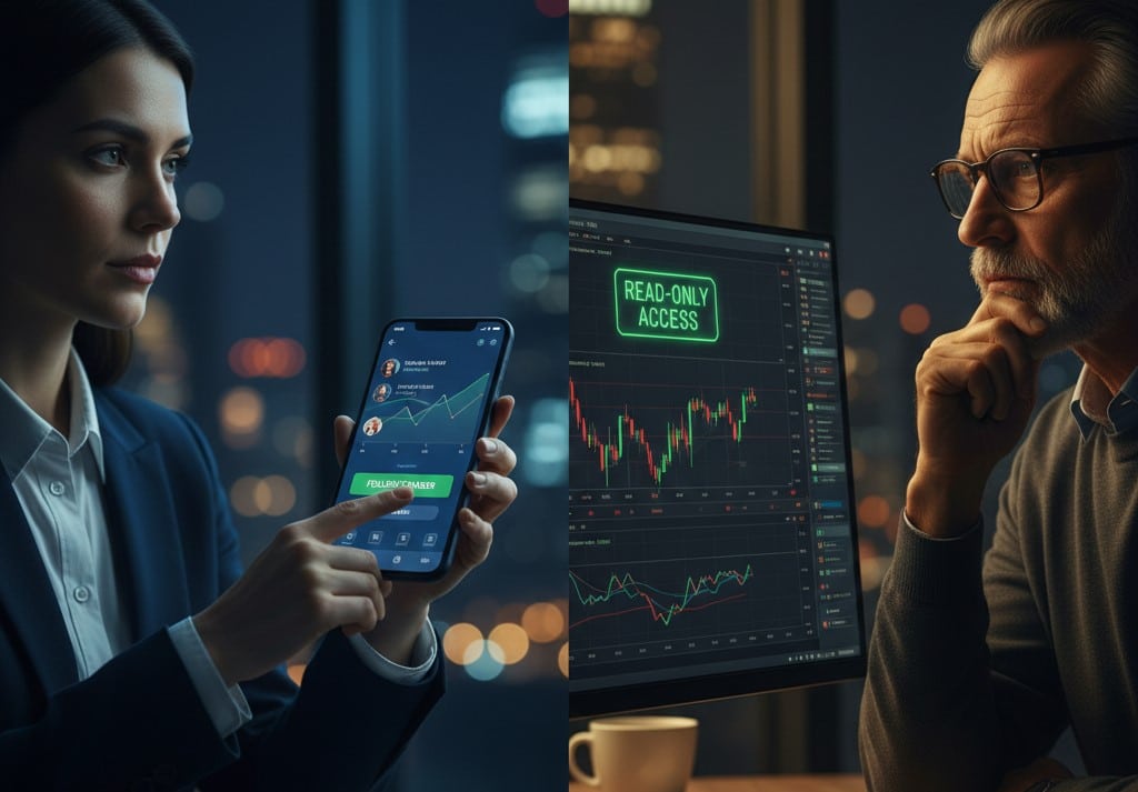 Social Trading Platforms vs. Investor Password Access